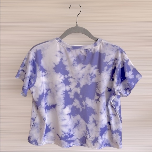 Beach Please Tie dye Dri-Fit Crop Top | SIZE M - Picture 2 of 3